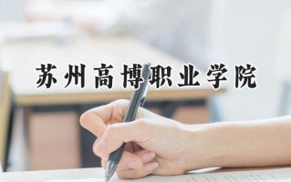 2024苏州高博职业学院录取分数线：江苏最低221分