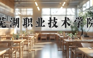 2024芜湖职业技术学院录取分数线：浙江最低465分