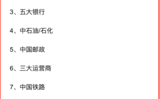 待遇最好的10家央国企