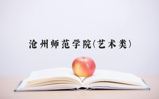 2024年沧州师范学院(艺术类)录取分数线，河北最低476分