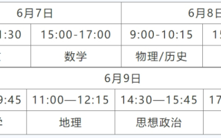 广西2024年高考时间是什么时候？附各科目考试时间