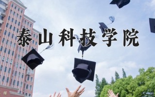 2024泰山科技学院录取分数线：浙江最低269分