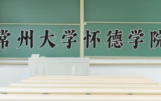 2024年常州大学怀德学院录取分数线，新疆最低265分