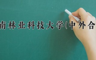 2024中南林业科技大学(中外合作)录取分数线，重庆录取最低分502