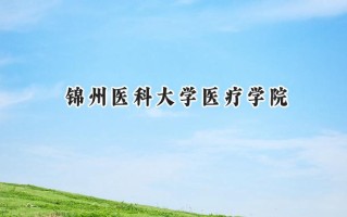 2024锦州医科大学医疗学院录取分数线：宁夏最低404分