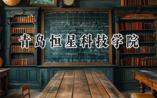 2024青岛恒星科技学院录取分数线：宁夏最低379分