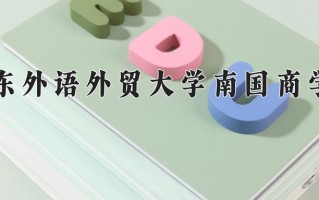 广东外语外贸大学南国商学院王牌专业排名-含2024年全国各省录取最低分数线