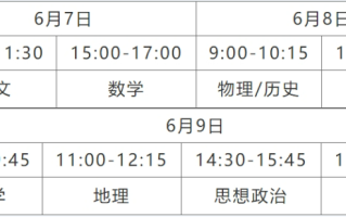 江苏2024年高考时间是什么时候？附各科目具体考试时间