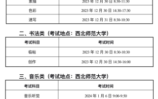 2024年甘肃省艺术统考12月1日开始报名