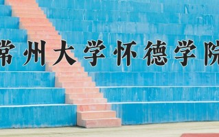 常州大学怀德学院最厉害的专业-2024常州大学怀德学院最好专业