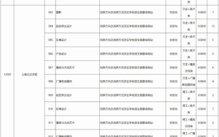 高考丨2023年广西普通高校招生本科提前批艺术类本科第二批第三次征集计划信息表