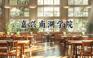 2024嘉兴南湖学院录取分数线：江苏最低503分