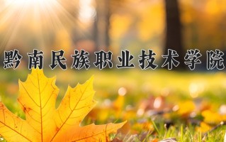 2024年黔南民族职业技术学院招生章程，附办学层次和录取规则