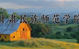 甘肃民族师范学院王牌专业排名-含2024年全国各省录取最低分数线