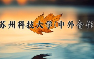 2025年苏州科技大学(中外合作)在四川计划招生人数（附学费及专业录取分)