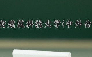 2025年西安建筑科技大学(中外合作)在四川计划招生人数（附学费及专业录取分)