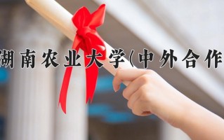 2025年湖南农业大学(中外合作)在四川计划招生人数（附学费及专业录取分)