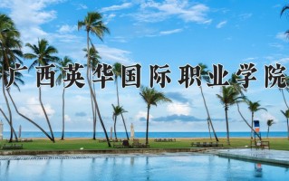 2025年广西英华国际职业学院在四川计划招生人数（附学费及专业录取分)