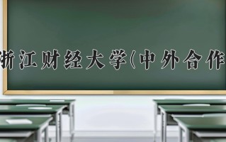 2025年浙江财经大学(中外合作)在四川计划招生人数（附学费及专业录取分)