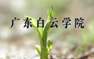 广东白云学院最厉害的专业-2024广东白云学院最好专业