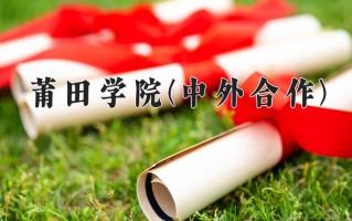 2024莆田学院(中外合作)录取分数线，重庆录取最低分482
