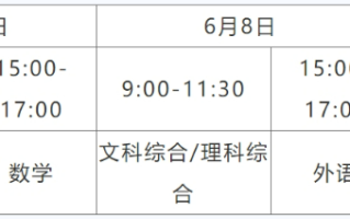 新疆2024年高考时间是什么时候？附各科目考试时间