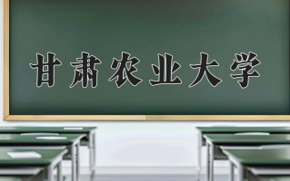 甘肃农业大学全国排名及2024年最低录取分数线