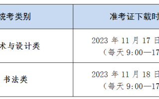 2024年上海市美术与设计类、书法类专业统一考试将于2023年11月25日-26日进行