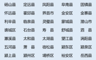 安徽2024年高校专项计划实施区域